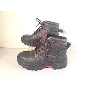 Skechers Work Boots Mens 10  Burgin  Steel Toe Leather 77241 Brown VGC